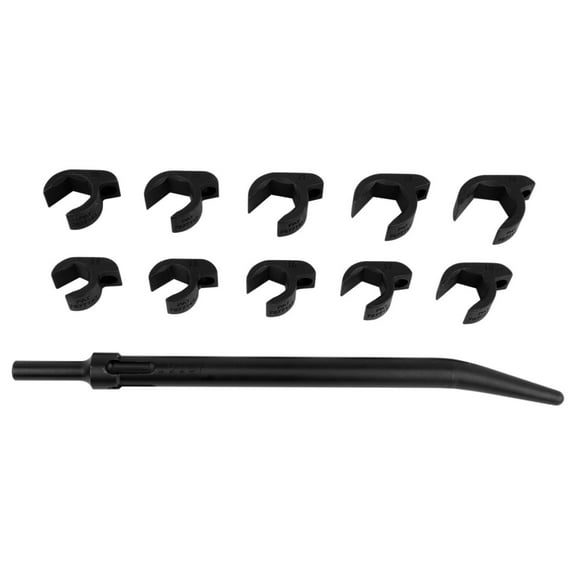 Metric Shockit Crows Foot Socket Wrench Set 11-Piece, Heavy Duty Industrial Hydraulic (LT1910)