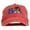 Red, variant on Bison Mascots Embroidered Washed Cap - White OSFM