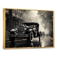 thumbnail image 2 of Designart "1950S Automobile Black And White Retro" Car Vintage Floater Framed Wall Decor, 2 of 5