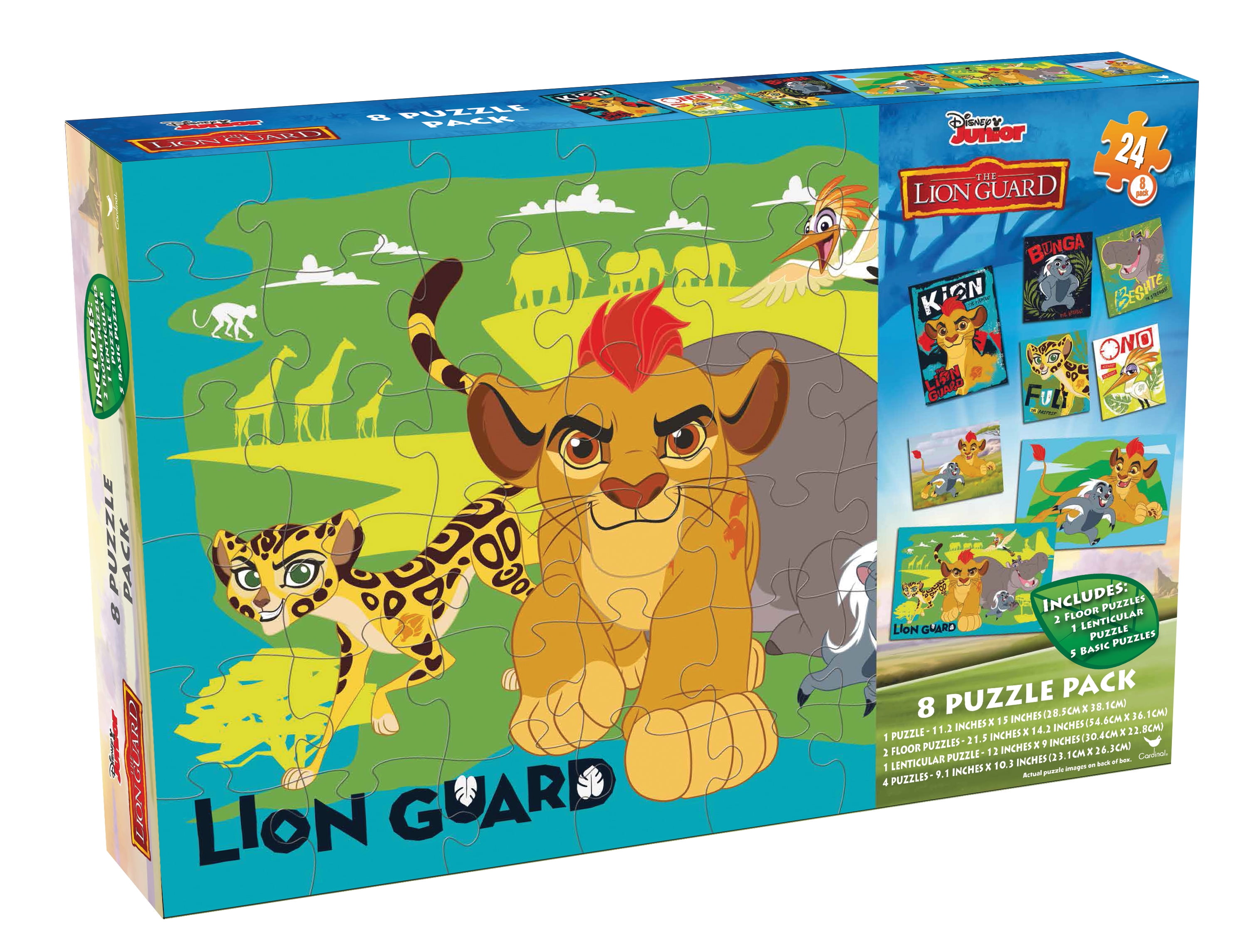 Lion Guard 8 Jigsaw Puzzles in Wood Storage Box – Walmart Inventory ...