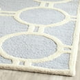 thumbnail image 3 of SAFAVIEH Cambridge Joss Geometric Wool Area Rug, Light Blue/Ivory, 2' x 3', 3 of 7