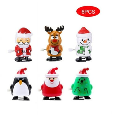 6Pcs Christmas Stocking Stuffers Wind Up Toys Assortment for Christmas Party Favors Gift Bag Filler