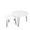 White, variant on Homy Casa Round Nesting Coffee Table Set of 2, Faux Marble or Wood Look Top, Metal Legs