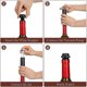 thumbnail image 4 of Bomba de ahorro de vino con 4 tapones para botellas de vino al vacío Afortunado Sencillez, 4 of 5