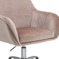 thumbnail image 4 of ACME Eimer Office Chair in Peach and Chrome, 4 of 5