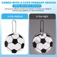 thumbnail image 4 of Uxcell Reflective Keychain Tags, Reflective Football Pendant Waterproof Safety Reflector for Backpack Handbag Silver-white, 4 of 7