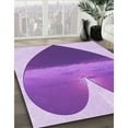 thumbnail image 2 of Ahgly Company Indoor Rectangle Patterned Blue Violet Purple Area Rugs, 7' x 9', 2 of 6