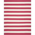 thumbnail image 6 of SAFAVIEH Montauk Saranna Striped Cotton Runner Rug, Red/Ivory, 2'3" x 11'7", 6 of 10