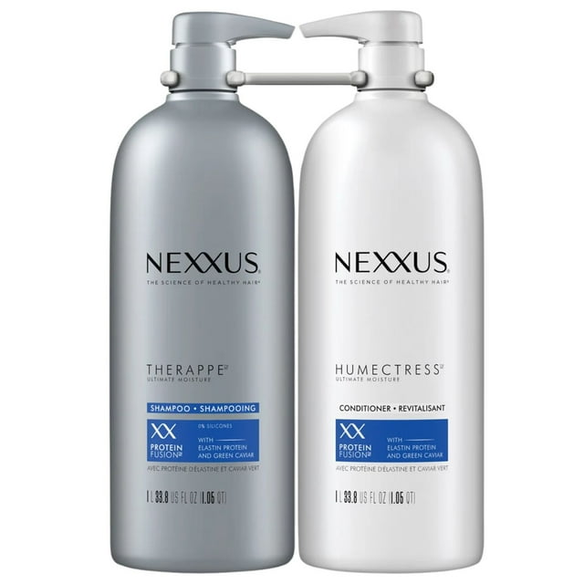 Nexxus Therappe Shampoo And Humectress Conditioner, 2 x 1 L | Silicone Free Shampoo and Conditioner