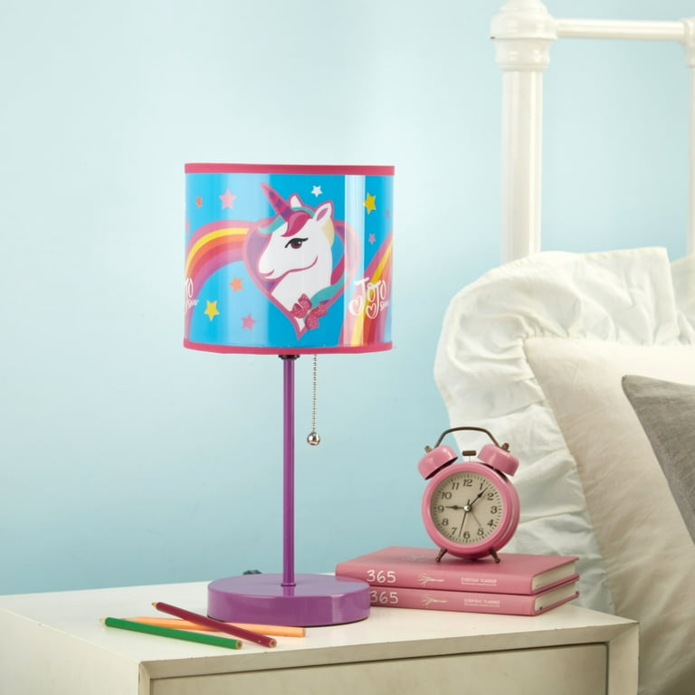 Nickelodeon JoJo Siwa Unicorn Kids Room Table Stick Lamp