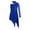 Royal Blue, variant on Hansber Kids Girls Figure Skating Jumpsuit One Shoulder Floral Lace Long Sleeve Modern Lyrical Dance Dress Purple 10