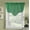 Hunter Green, variant on 1PC BONITA SOLID COLOR SHEER WAVY VALANCE WINDOW CURTAIN W/BEAD TRIM CASCADING