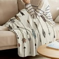 thumbnail image 3 of Vintage Indian Arrows Design Super Soft Throw Blankets Colorful Bohemia Feather Fluffy Fuzzy Flannel Bed Blanket Decorative for Home Sofa Couch Chair Living Bedroom, (40x50 in), 3 of 6