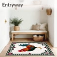 thumbnail image 3 of ODIKA 6'x9' Machine Washable Non-Slip Area Rug, Heritage Bantam Floor Protection Cottage Accent Elegant High Traffic Rug, Red, 621976, 3 of 7