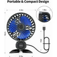 thumbnail image 2 of USB Small Fan, Desk Fans with  Variable Speeds, Strong Cooling Airflow, Quiet Portable, Desktop  Personal Fan for Room, Home,Office, Bedroom, 2 of 6
