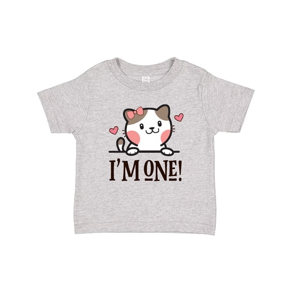 Inktastic Babys 1st Birthday Kitty 1 Year Old Girl Girls Baby T-Shirt