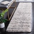 thumbnail image 4 of SAFAVIEH Iceland Issie Abstract Shag Area Rug, Ivory/Grey, 6'7" x 6'7" Square, 4 of 10
