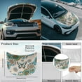 thumbnail image 4 of Yuyamidu Dahlia Car Hood Cover Wrap and Side Mirror Covers Set of 3 Butterfly Auto Exterior Rear View Accessories for Sedan Car Bonnet Banner Vehicle Exterior Decoration, 4 of 7