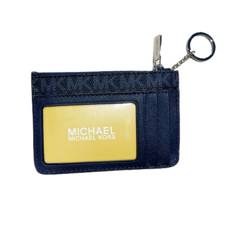 Michael Kors L Zip Wallet (Admiral/ Pale Blue)
