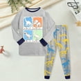 thumbnail image 2 of Hessimy Toddler Boys Girls Spring Summer 2Pcs Long Sleeve Pullover Sweatshirt Tops Soft Sweatpants Sweatsuit, Pullover Sweatpants,3M-12T(Grey,5-6 Years), 2 of 5
