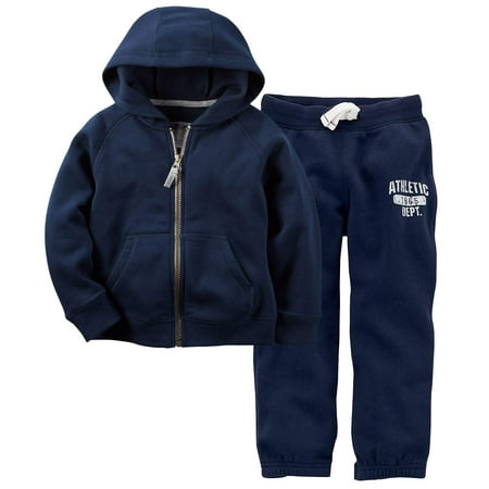 Fleece Boys Pant Set - Carter's Boys Fleece Hoodie and Pants 2-Piece Set