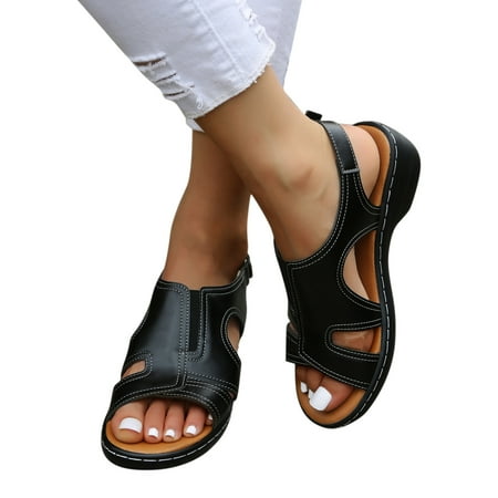 

Summer Ladies Slippers Casual Women s Shoes Roman Fish Mouth Casual Wedges Sandals