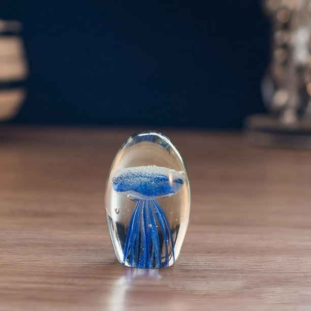 Adorno de animal marino Estatua hecha a mano Elegante medusa Decoración para Soporte de exhibición Estatuil de medusa Adorn Yotijar Estatuilla de medusa