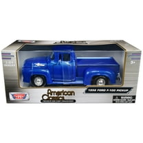 1956 Ford F-100 Pickup Truck Blue Metallic "American Classics" Series 1/24 Diecast Model Car by Motormax