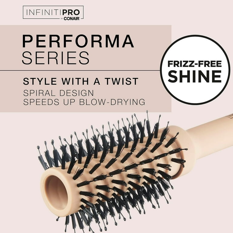 InfinitiPro by Conair Hairbrush, Porcupine Spiral Round Brush for