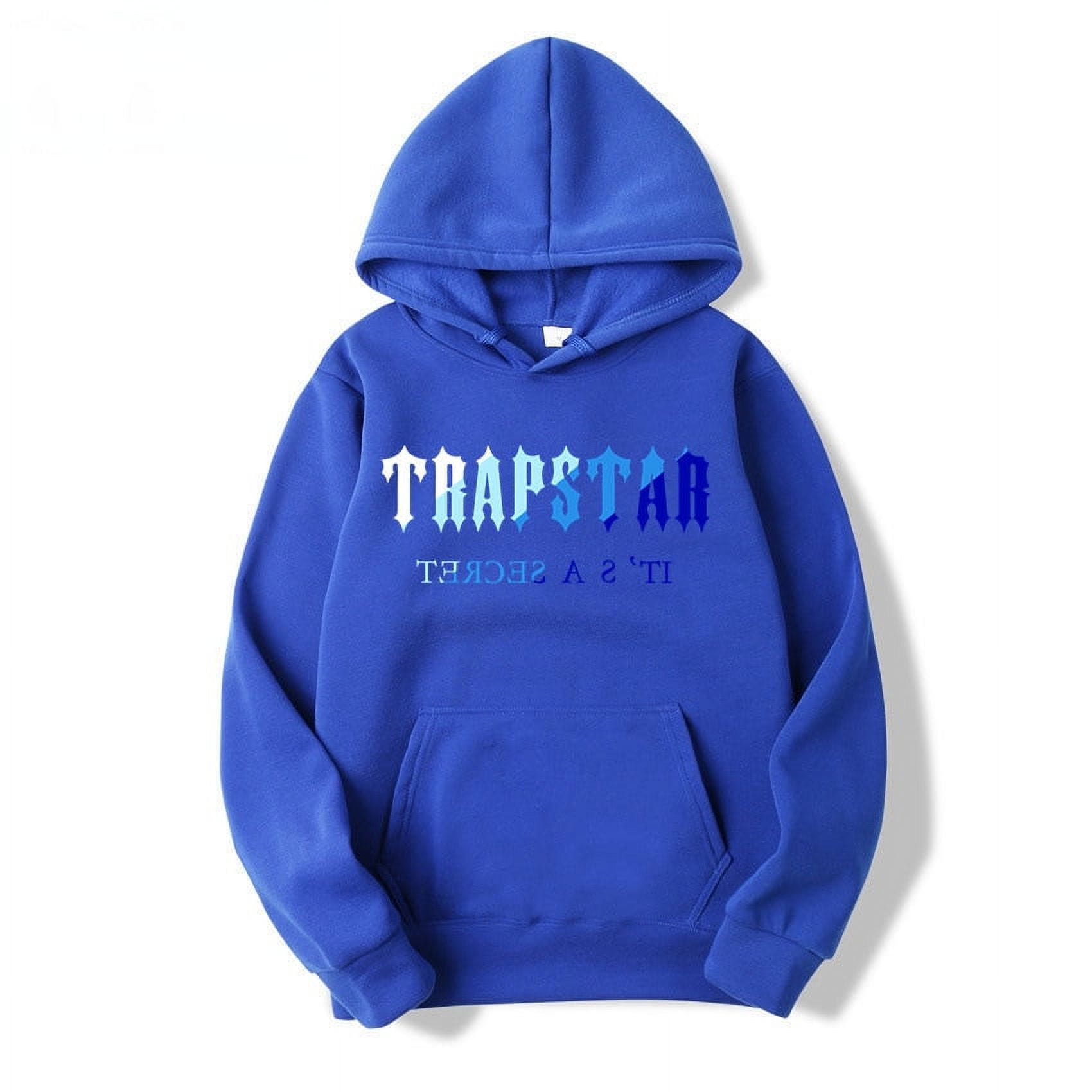 Trapstar Hoodie, Men's and Women's Fashion Daily Versatile Casual Crewneck  Sweatshirt Daily Long Sleeve Patchwork Top Sweatshirt - Walmart.com