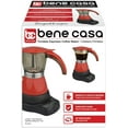 thumbnail image 4 of Bene Casa - Electric Espresso Maker 1-3 Cup Red, Cafetera Electrica Roja de 3 Tasa Model BC-95514., 4 of 8