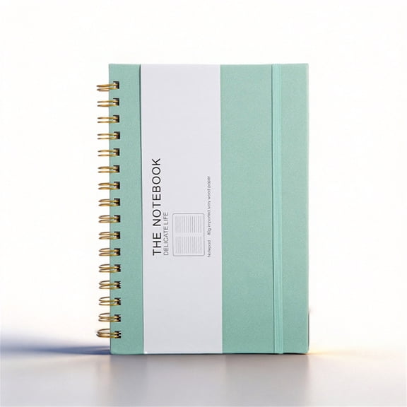 Spiral Thick Notebook,200 Pages Simple Cover for Work Office Home College Gift 6.29x8.66 Inch