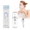 thumbnail image 2 of Awwp White 1*Facial Steamer 1*Usb Cable Gifts for Women Easy Care Sunshine 15S Heated Mini Travel Steamer Cordless Easy Care Sunshine Mini Travel Steamer Battery Operated Fabric Steam for the Home, 2 of 7