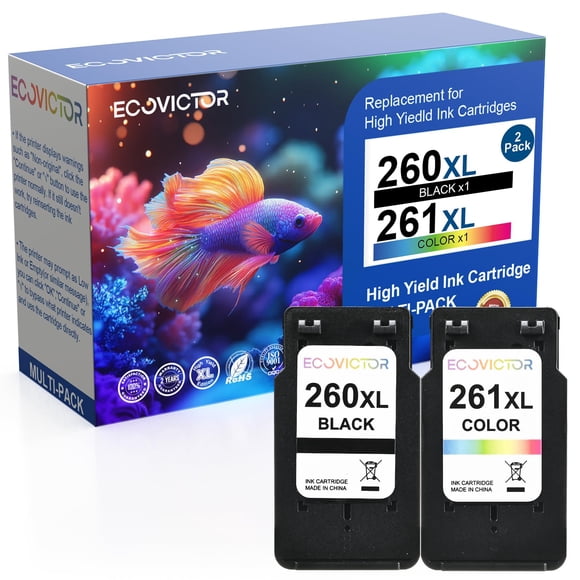 Cartucho de tinta de repuesto Eco Victor Canon 260 261 260XL 261XL