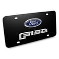 thumbnail image 1 of Ford F-150 2015 up Double 3D Logo Black Stainless Steel License Plate, 1 of 1