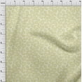 thumbnail image 4 of oneOone Velvet Light Yellow Fabric Asian Floral Paisley Dress Material Fabric Print Fabric By The Yard 58 Inch Wide, 4 of 4