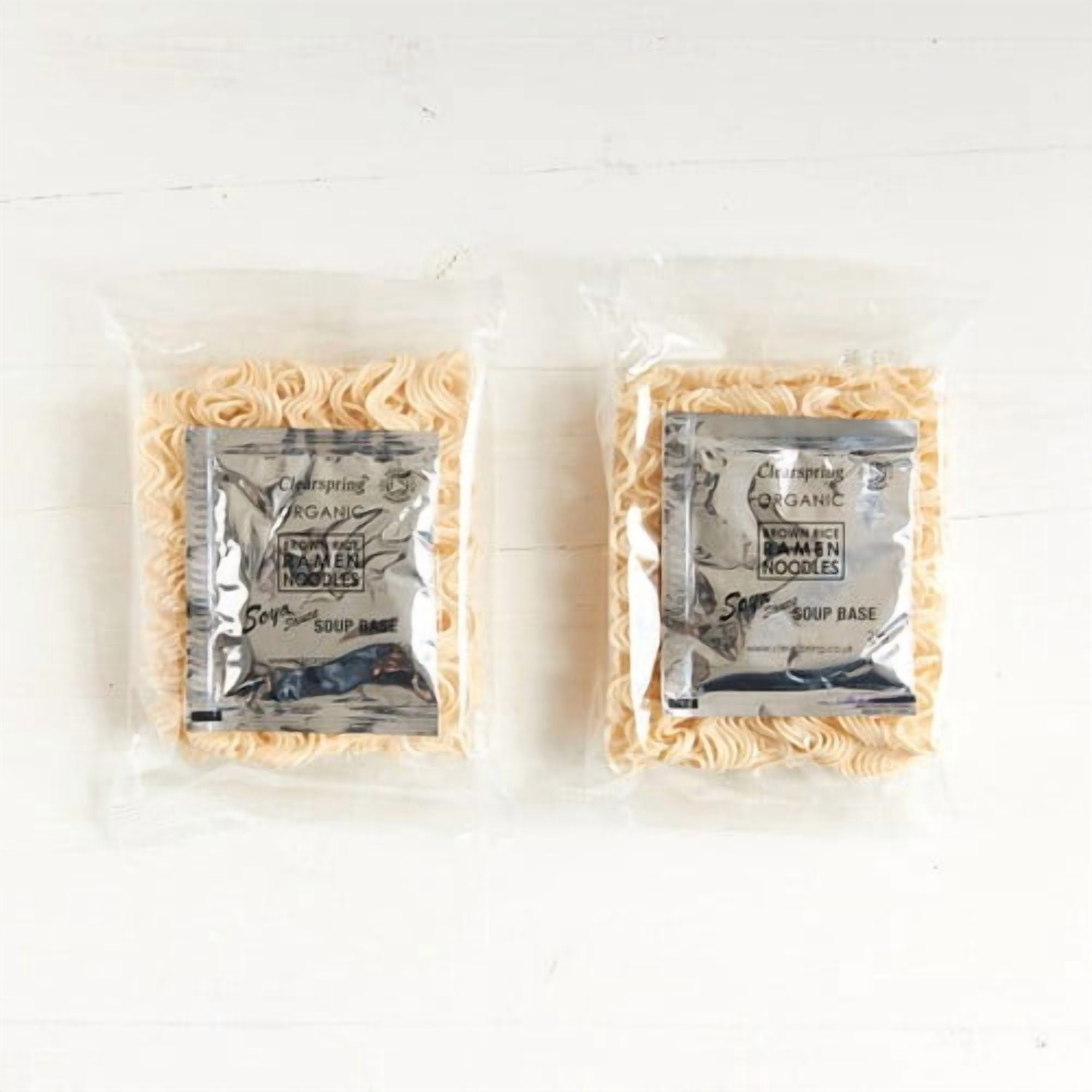 Clearspring Japanese Shoyu Ramen Noodles with Soya Sauce Soup 210g, British Import (Pack of 3)