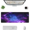 thumbnail image 2 of Galaxy Print Extended Big Mouse Pad Large,XL Gaming Mouse Pad Desk Pad,31.5x11.8inch Long Computer Keyboard Mouse Mat Mousepad with Non-Slip Base and Stitched Edge for Home Office Work, 2 of 7