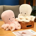 thumbnail image 5 of Plush Octopus Doll, Children's Hugging And Sleeping Companion With Soft Textured Tentacles And Smiling Face, Plush Material For Comfortable Cuddling, Gift For Kids', 5 of 6