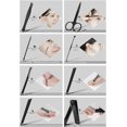 thumbnail image 3 of (amarillo) Kit de manicura y pedicura, cortaúñas profesional, recortador de cutículas, kit de manicura de 15 piezas, juego de pedicura para mujeres y hombres con exquisito, 3 of 5