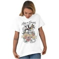 thumbnail image 3 of Life's A Gamble Skull Rose Tattoo Plus Size Crewneck Graphic Tee Shirt Brisco Brands 2X, 3 of 5