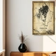 thumbnail image 4 of Cancun Vintage Map Prints Canvas, Mexico Map Art Canvas, Canvas, Cancun Map City style vintage Canvas , Canvas Wall Art, Street Map Artwork Canvas, 4 of 6