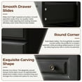 thumbnail image 6 of OJMX Black Dressers for Bedroom, Living Room, 3 Drawer Dresser with Large Storage Space, Smooth Drawers Easy to Assemble, 6 of 12