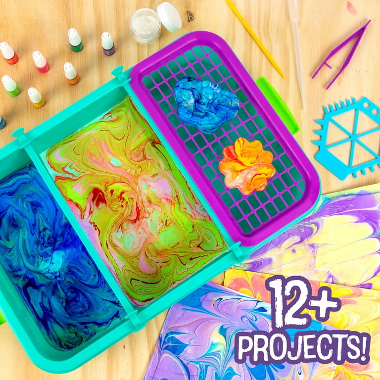 Made by Me Ultimate Marbling Paint Studio Activity Kit for Kids, Boys + Girls, Child, Ages 6+