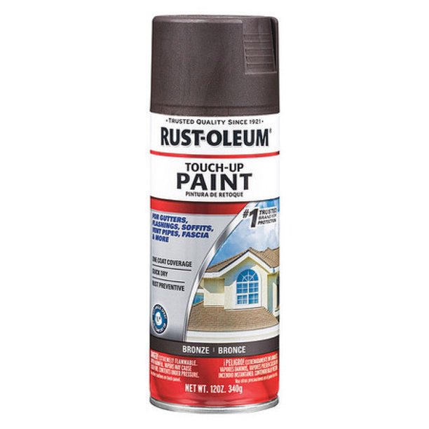RUSTOLEUM 313790 Weather Resistant Paint,12 oz.,Bronze