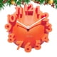 thumbnail image 5 of Reloj de pared digital creativo, decorativo para el hogar, silencioso, para sala de estar (naranja sin batería)., 5 of 5
