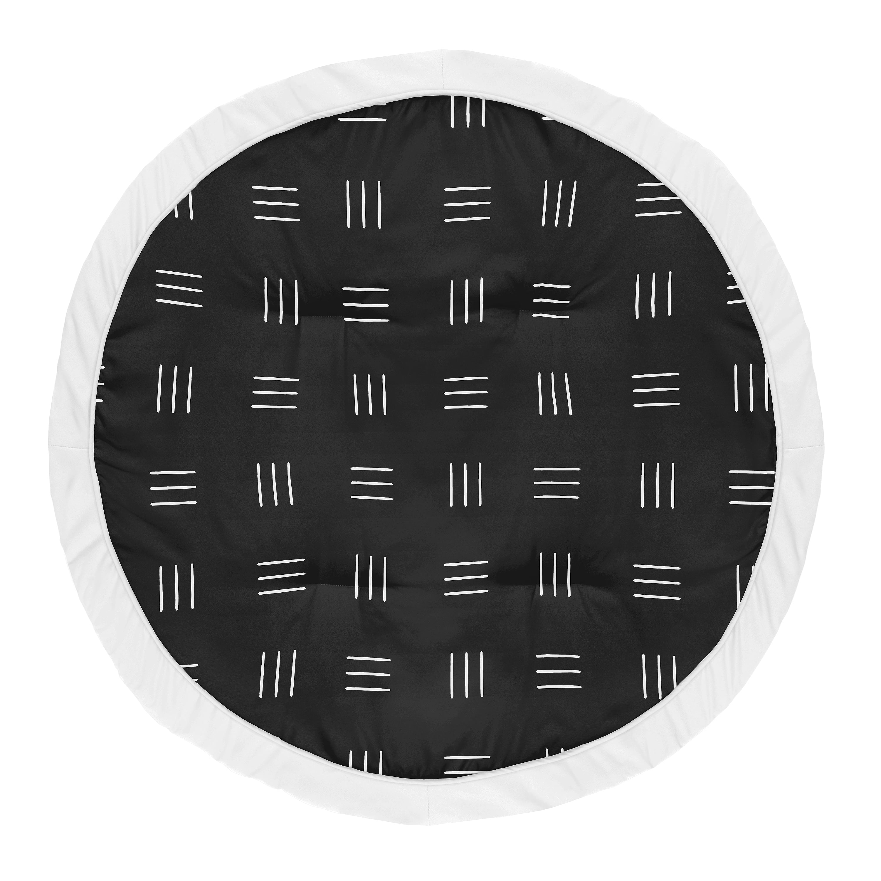 Boho Hatch Black and White Baby Play Mat Boy or Girl by Sweet Jojo Designs