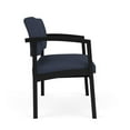 thumbnail image 4 of Lenox Steel Reception Waiting Room Bariatric Chair / Black Steel / Blue, 4 of 5