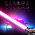 thumbnail image 4 of SAYDY Portable LED Photography Video Light Wand, OLED Display, Rechargeable, RGB Handheld Wand Stick, 12 Lighting Mode, Stepless Dimming, Adjustable 2500-8500K (Color : 4pcs), 4 of 8