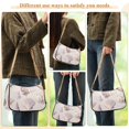 thumbnail image 4 of FORMRS Womens Shoulder Bag with Chain Strap Clutch Purse Cute Tote Handbag, Purple Watercolor Seashells, 4 of 7